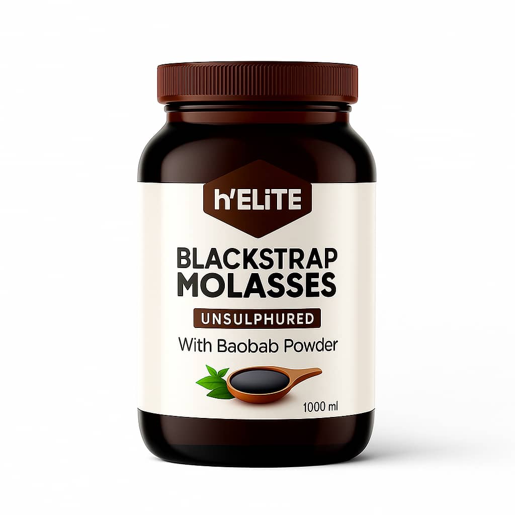 h'ELiTE Blackstrap Molasses with Baobab Powder