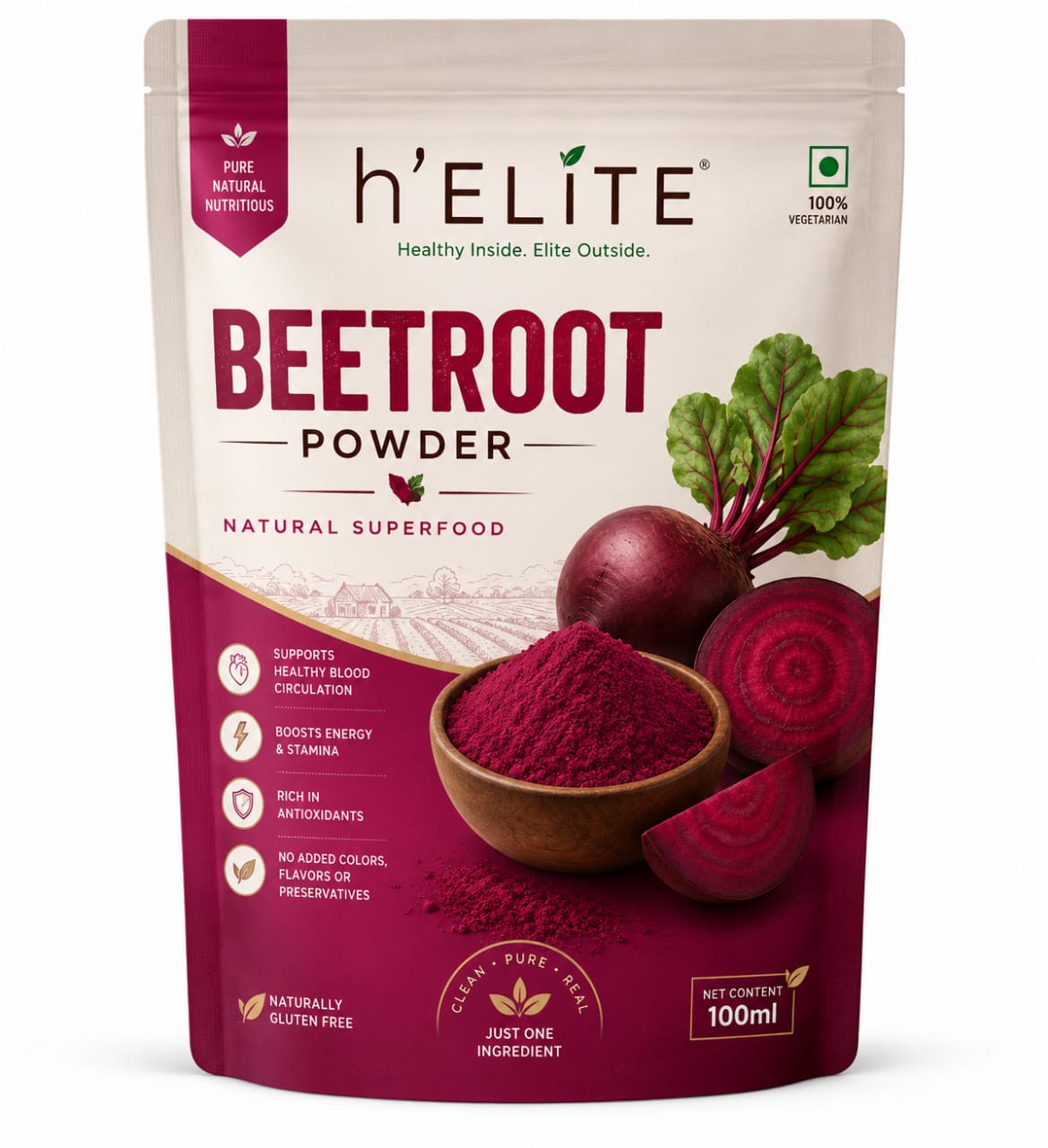 h'ELiTE Beetroot Powder